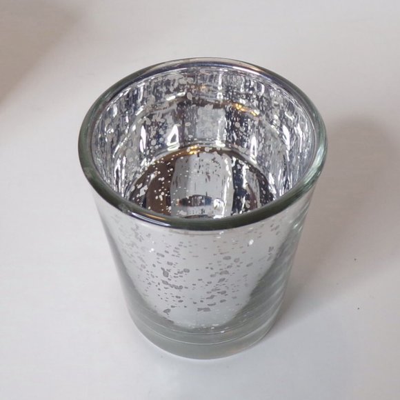 Silver Mercury Glass Candle Holder's Box of 12 - Picture 3 of 7